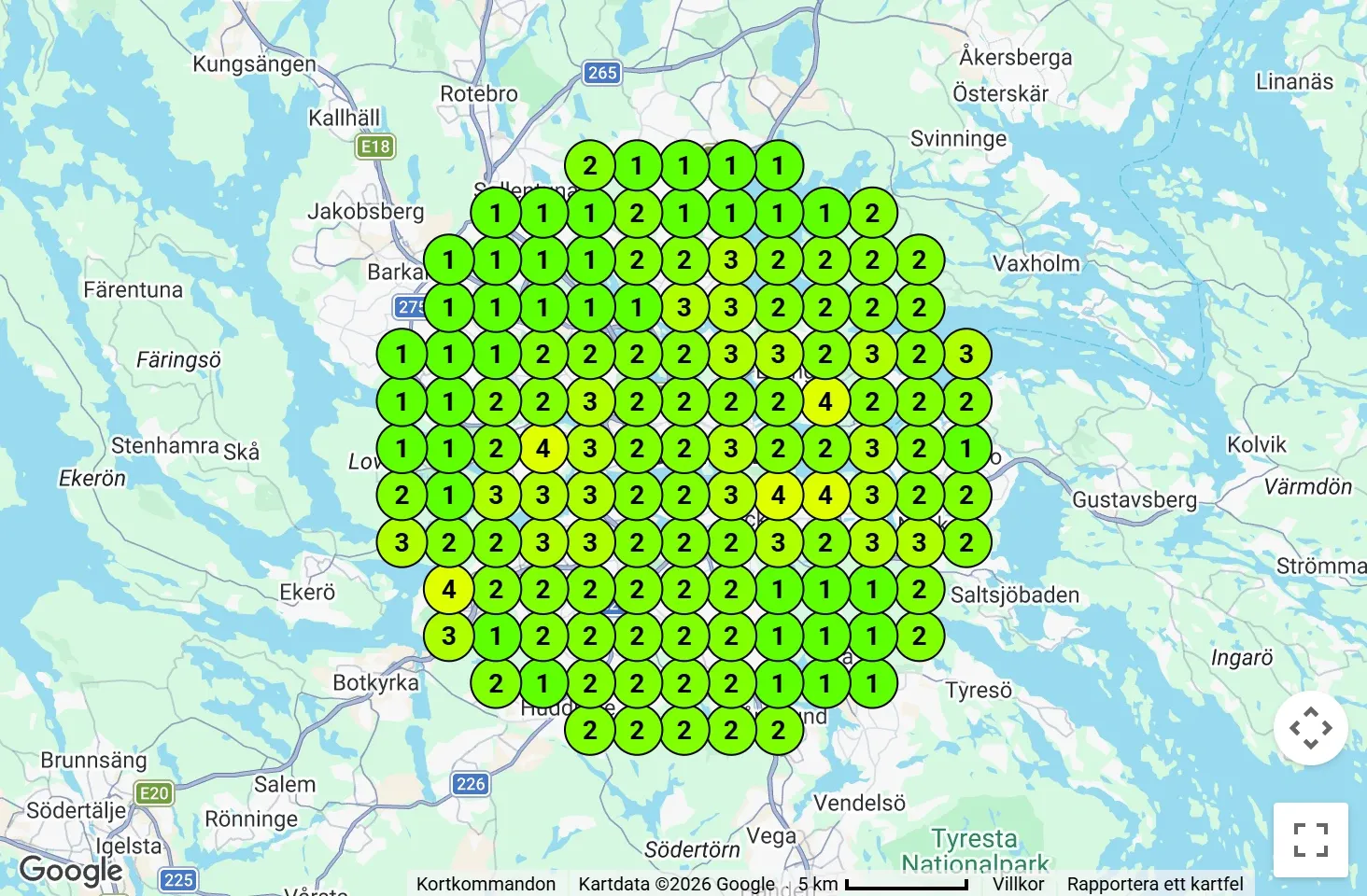 Gustavus Taxibåtar efter