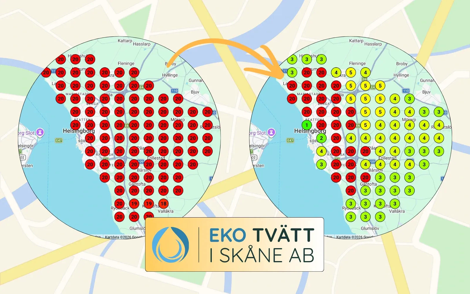 Ekotvätt i Skåne