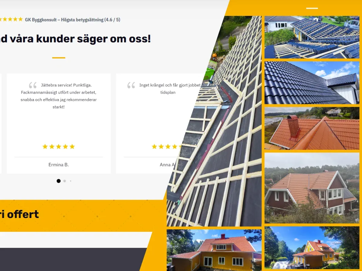 Kundrecensioner på GK Byggkonsults hemsida