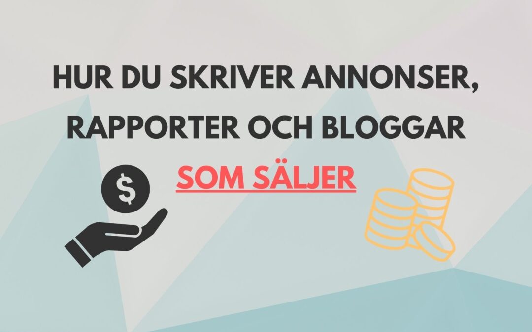 Hur du skriver innehåll som säljer