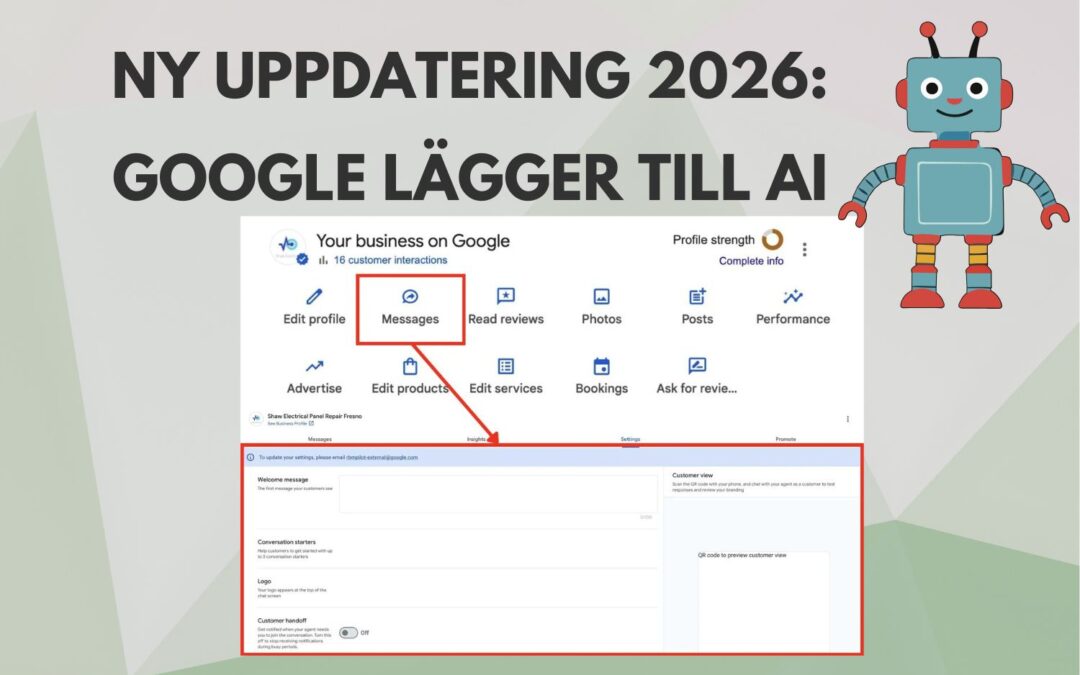 Ny uppdatering 2026: Google lägger till AI